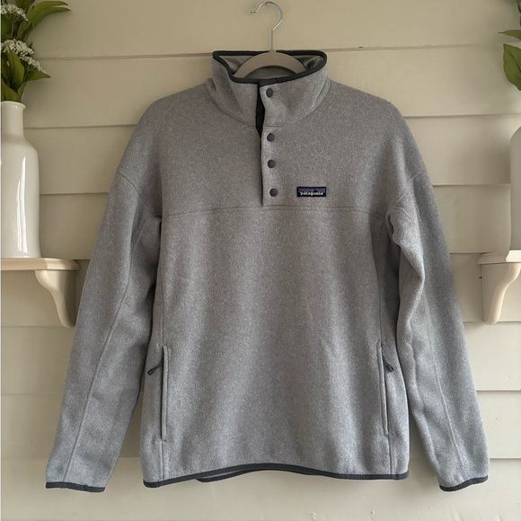 Patagonia Tops - Patagonia Snap Button Better Sweater Gray Women’s Size Large
